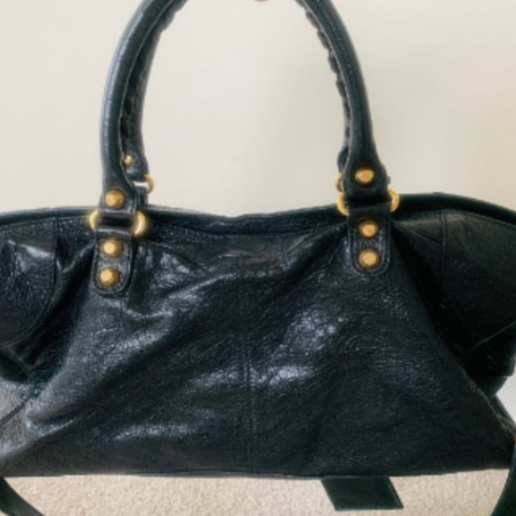 BALENCIAGA Agneau Giant 12 Gold Part Time Black - Picture 4 of 10